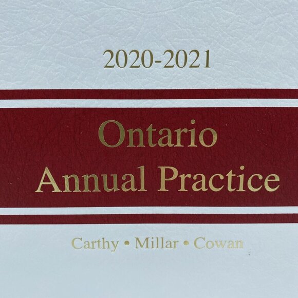 Ontario Annual Practice 2020-2021 Thomson Reuters Hardcover Book Law Canada - Picture 2 of 14